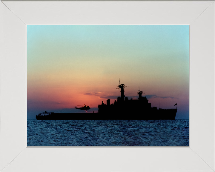 HMS Fearless (L10) Royal Navy Fearless Class Landing Platform Dock Starboard Beam Sunset Photo Print Wall Art Decor - Posters, Prints, & Visual Artwork - by Hampshire Prints (image 5 of 9)