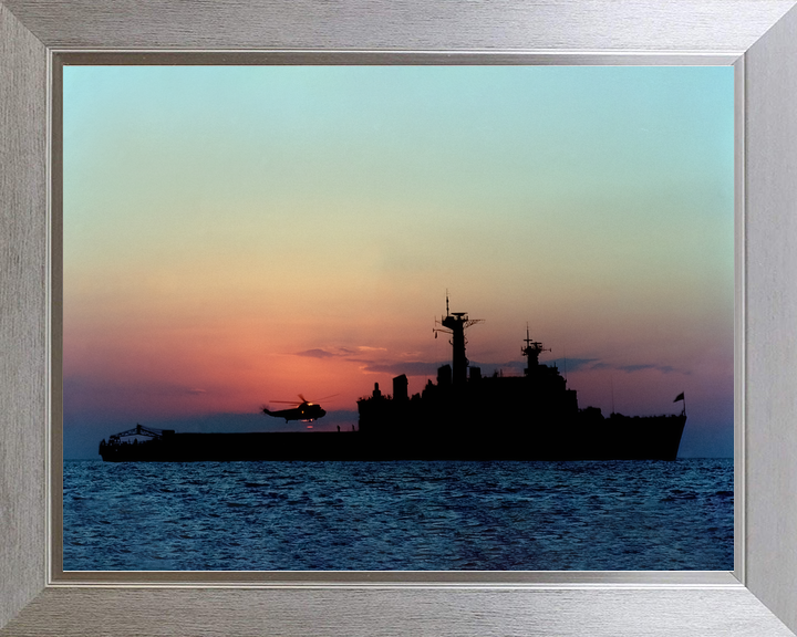 HMS Fearless (L10) Royal Navy Fearless Class Landing Platform Dock Starboard Beam Sunset Photo Print Wall Art Decor - Posters, Prints, & Visual Artwork - by Hampshire Prints (image 7 of 9)