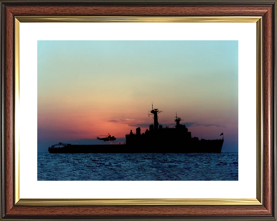 HMS Fearless (L10) Royal Navy Fearless Class Landing Platform Dock Starboard Beam Sunset Photo Print Wall Art Decor - Posters, Prints, & Visual Artwork - by Hampshire Prints (image 8 of 9)
