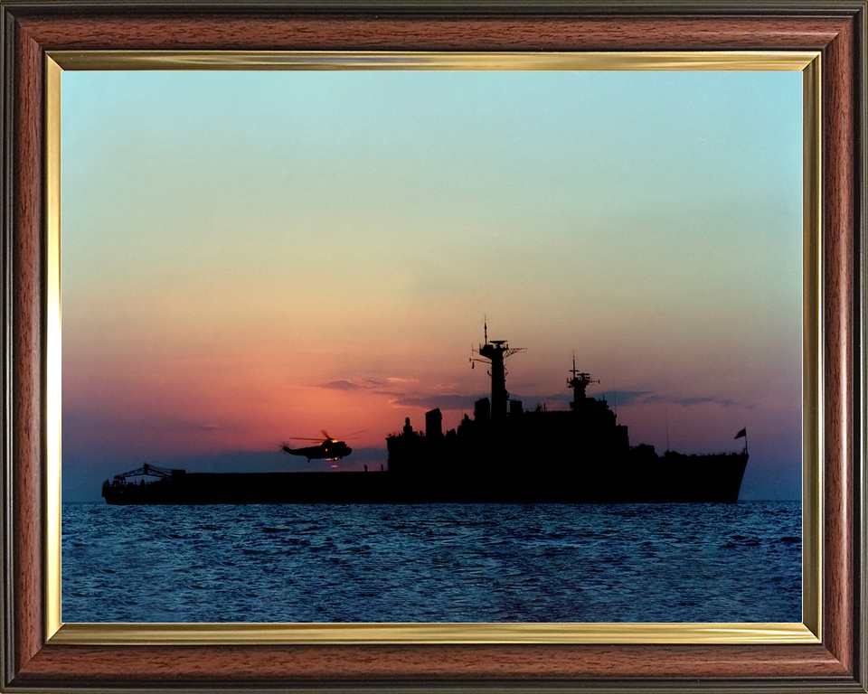 HMS Fearless (L10) Royal Navy Fearless Class Landing Platform Dock Starboard Beam Sunset Photo Print Wall Art Decor - Posters, Prints, & Visual Artwork - by Hampshire Prints (image 9 of 9)