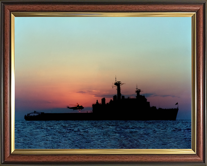 HMS Fearless (L10) Royal Navy Fearless Class Landing Platform Dock Starboard Beam Sunset Photo Print Wall Art Decor - Posters, Prints, & Visual Artwork - by Hampshire Prints (image 9 of 9)