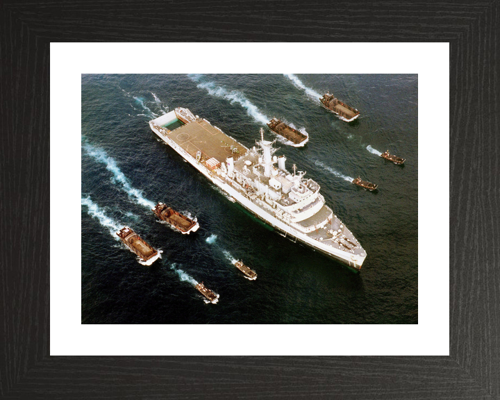 HMS Fearless (L10) Royal Navy Fearless Class Landing Platform Dock With Landing Craft Photo Print Wall Art Decor - Posters, Prints, & Visual Artwork - by Hampshire Prints (image 2 of 9)