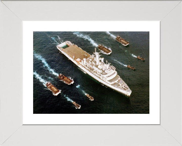 HMS Fearless (L10) Royal Navy Fearless Class Landing Platform Dock With Landing Craft Photo Print Wall Art Decor - Posters, Prints, & Visual Artwork - by Hampshire Prints (image 4 of 9)