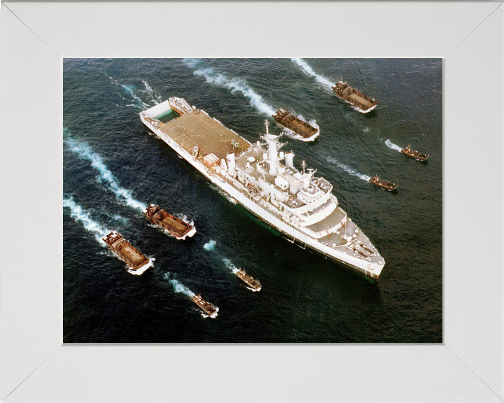 HMS Fearless (L10) Royal Navy Fearless Class Landing Platform Dock With Landing Craft Photo Print Wall Art Decor - Posters, Prints, & Visual Artwork - by Hampshire Prints (image 5 of 9)