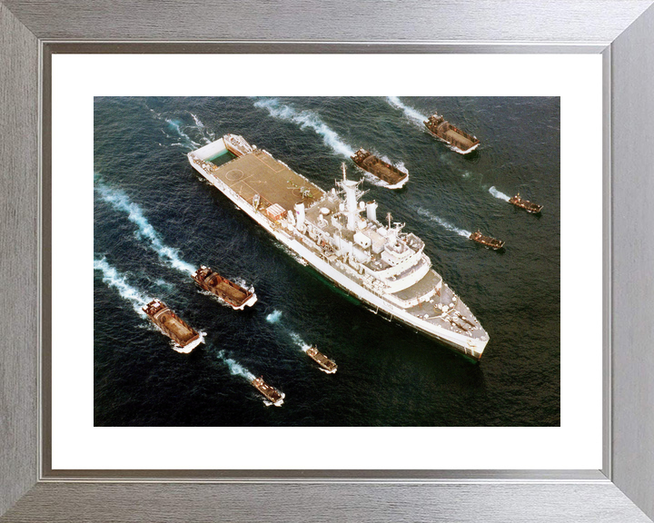 HMS Fearless (L10) Royal Navy Fearless Class Landing Platform Dock With Landing Craft Photo Print Wall Art Decor - Posters, Prints, & Visual Artwork - by Hampshire Prints (image 6 of 9)