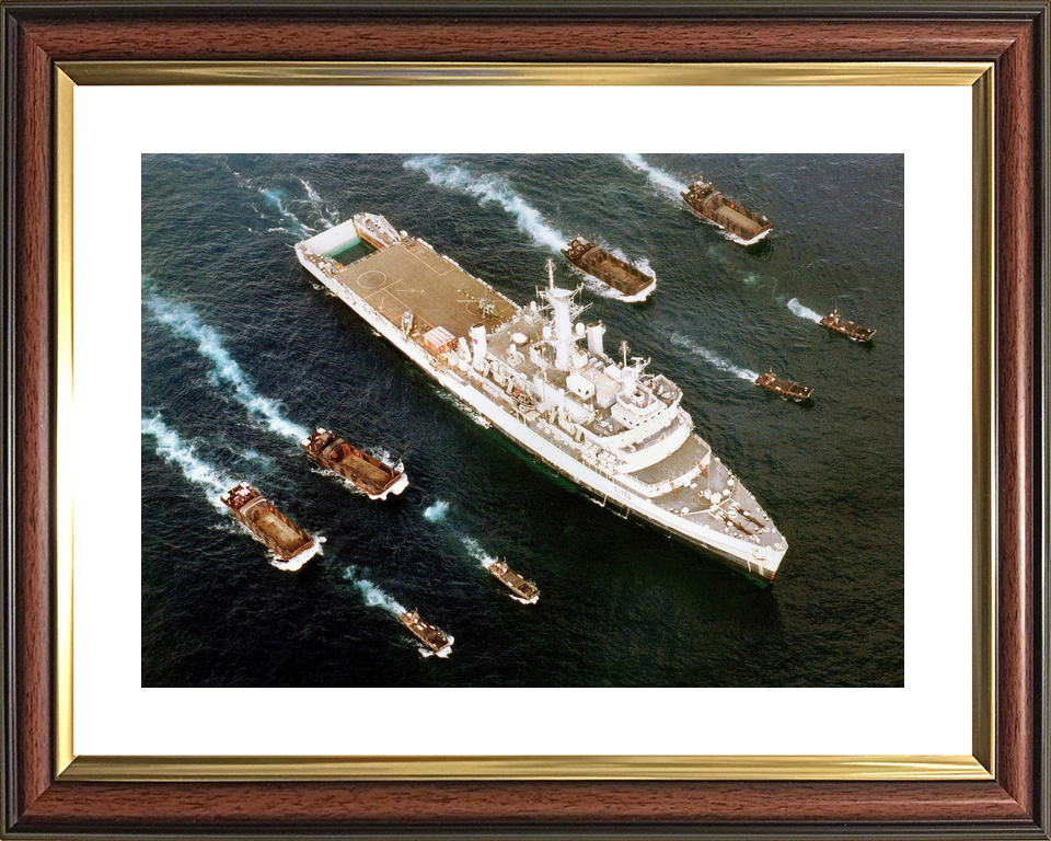 HMS Fearless (L10) Royal Navy Fearless Class Landing Platform Dock With Landing Craft Photo Print Wall Art Decor - Posters, Prints, & Visual Artwork - by Hampshire Prints (image 8 of 9)