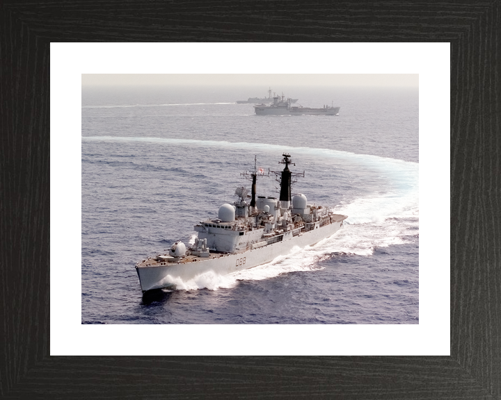 HMS Glasgow (D88) Royal Navy Type 42 Destroyer Turning To Starboard Photo Print Wall Art Decor - Posters, Prints, & Visual Artwork - by Hampshire Prints (image 2 of 9)