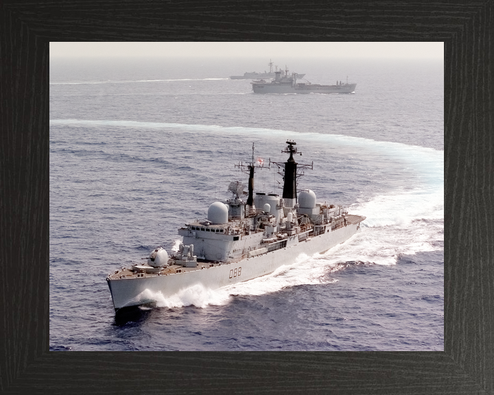 HMS Glasgow (D88) Royal Navy Type 42 Destroyer Turning To Starboard Photo Print Wall Art Decor - Posters, Prints, & Visual Artwork - by Hampshire Prints (image 3 of 9)