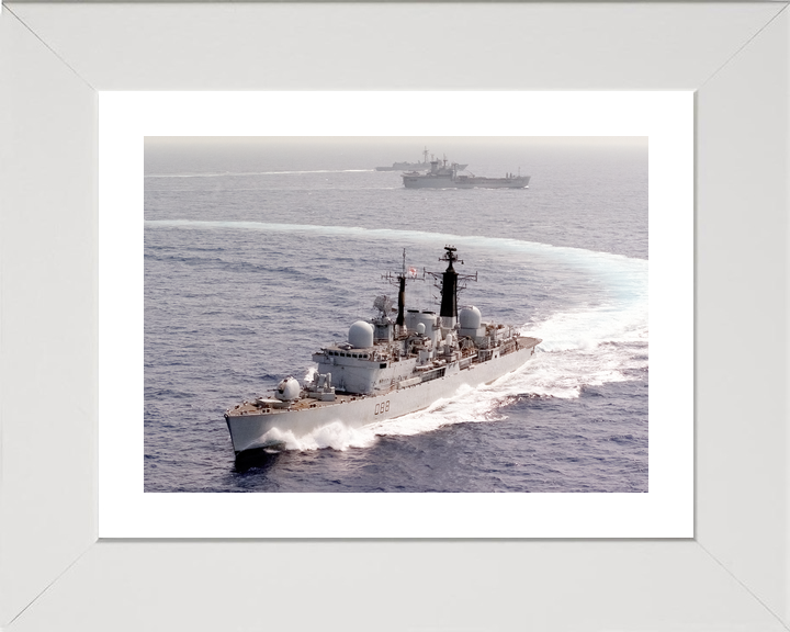 HMS Glasgow (D88) Royal Navy Type 42 Destroyer Turning To Starboard Photo Print Wall Art Decor - Posters, Prints, & Visual Artwork - by Hampshire Prints (image 4 of 9)