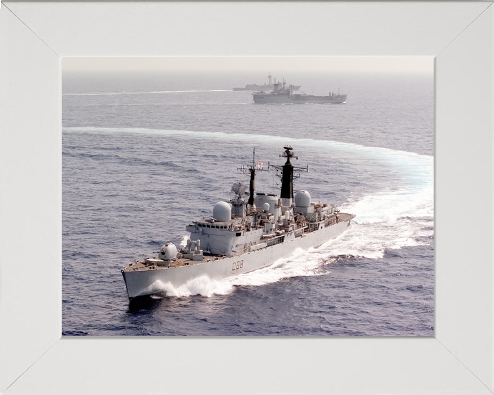 HMS Glasgow (D88) Royal Navy Type 42 Destroyer Turning To Starboard Photo Print Wall Art Decor - Posters, Prints, & Visual Artwork - by Hampshire Prints (image 5 of 9)