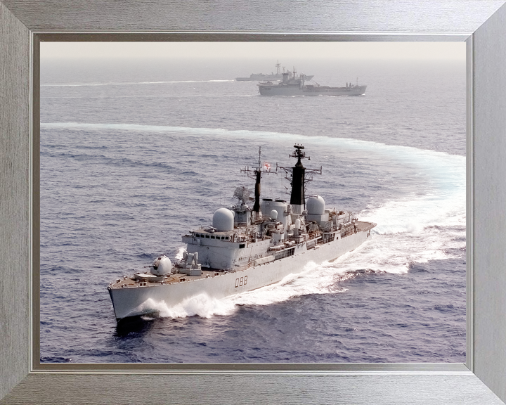 HMS Glasgow (D88) Royal Navy Type 42 Destroyer Turning To Starboard Photo Print Wall Art Decor - Posters, Prints, & Visual Artwork - by Hampshire Prints (image 7 of 9)