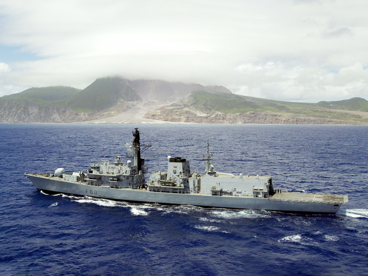 HMS Grafton (F80) Royal Navy Type 23 Frigate High Port Side View Photo Print Wall Art Decor - Posters, Prints, & Visual Artwork - by Hampshire Prints (image 1 of 9)