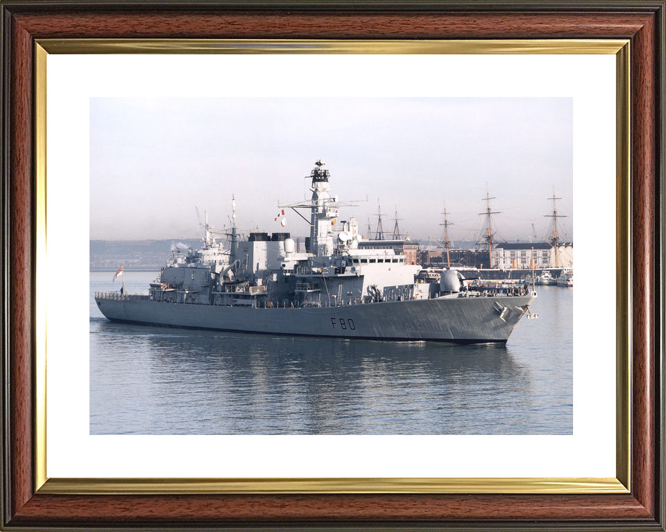 HMS Grafton (F80) Royal Navy Type 23 Frigate Portsmouth Harbour Photo Print Wall Art Decor - Posters, Prints, & Visual Artwork - by Hampshire Prints (image 8 of 9)