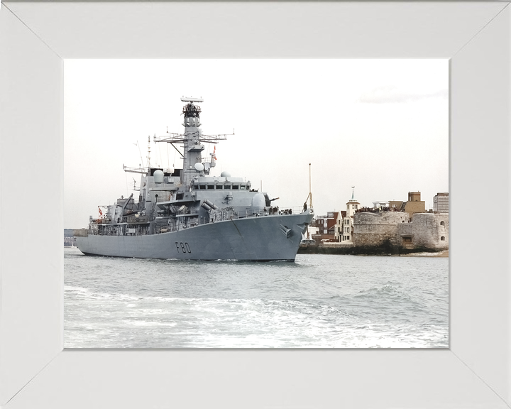 HMS Grafton (F80) Royal Navy Type 23 Frigate Leaving Portsmouth Photo Print Wall Art Decor - Posters, Prints, & Visual Artwork - by Hampshire Prints (image 5 of 9)