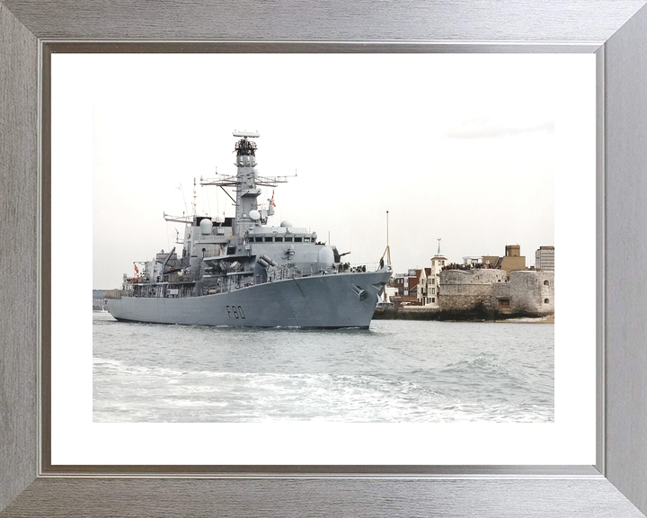 HMS Grafton (F80) Royal Navy Type 23 Frigate Leaving Portsmouth Photo Print Wall Art Decor - Posters, Prints, & Visual Artwork - by Hampshire Prints (image 6 of 9)