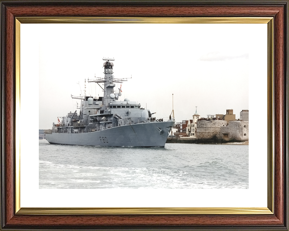 HMS Grafton (F80) Royal Navy Type 23 Frigate Leaving Portsmouth Photo Print Wall Art Decor - Posters, Prints, & Visual Artwork - by Hampshire Prints (image 8 of 9)