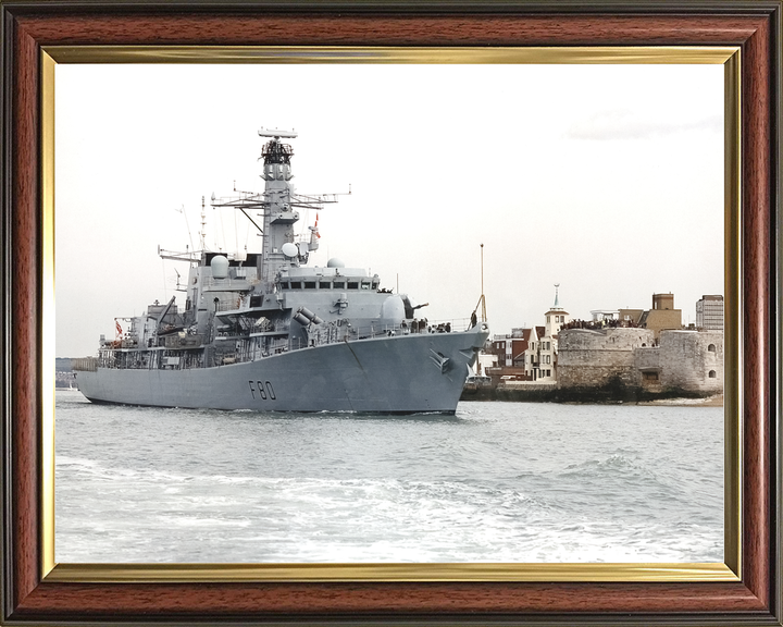 HMS Grafton (F80) Royal Navy Type 23 Frigate Leaving Portsmouth Photo Print Wall Art Decor - Posters, Prints, & Visual Artwork - by Hampshire Prints (image 9 of 9)