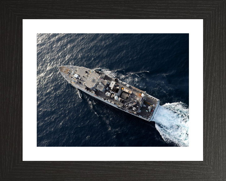 HMS Grimsby (M108) Royal Navy Sandown Class Minehunter Underway From Above Photo Print Wall Art Decor - Posters, Prints, & Visual Artwork - by Hampshire Prints (image 2 of 9)