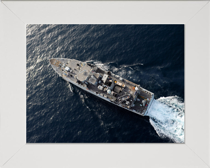HMS Grimsby (M108) Royal Navy Sandown Class Minehunter Underway From Above Photo Print Wall Art Decor - Posters, Prints, & Visual Artwork - by Hampshire Prints (image 5 of 9)