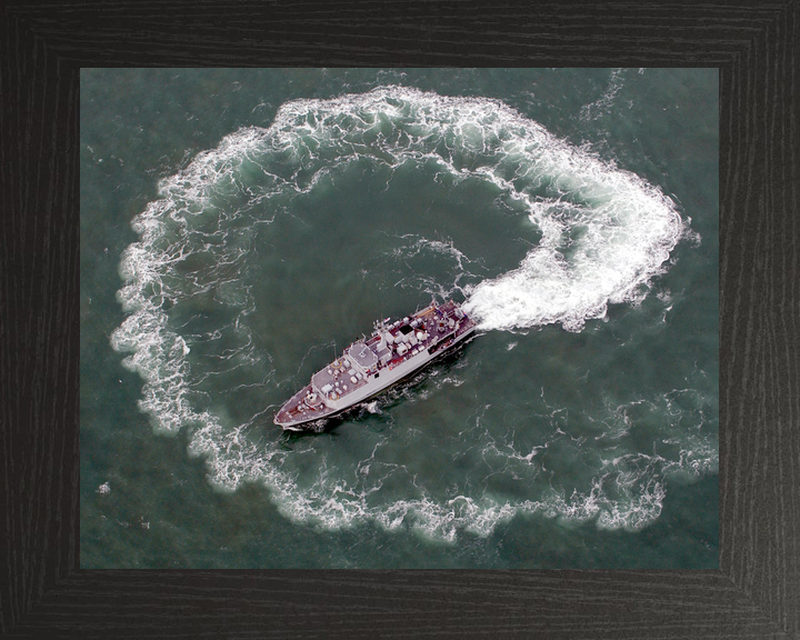 HMS Grimsby (M108) Royal Navy Sandown Class Minehunter Hard Turn Photo Print Wall Art Decor - Posters, Prints, & Visual Artwork - by Hampshire Prints (image 3 of 9)