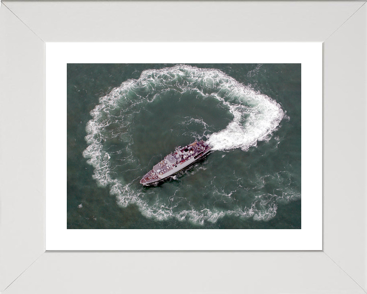 HMS Grimsby (M108) Royal Navy Sandown Class Minehunter Hard Turn Photo Print Wall Art Decor - Posters, Prints, & Visual Artwork - by Hampshire Prints (image 4 of 9)