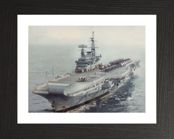 HMS Hermes (R12) Royal Navy Centaur Class Aircraft Carrier Underway Port View Photo Print Wall Art Decor - Posters, Prints, & Visual Artwork - by Hampshire Prints (image 2 of 9)