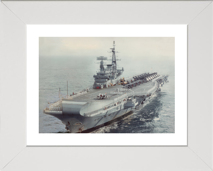 HMS Hermes (R12) Royal Navy Centaur Class Aircraft Carrier Underway Port View Photo Print Wall Art Decor - Posters, Prints, & Visual Artwork - by Hampshire Prints (image 4 of 9)