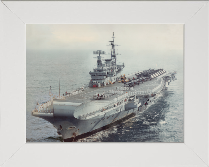 HMS Hermes (R12) Royal Navy Centaur Class Aircraft Carrier Underway Port View Photo Print Wall Art Decor - Posters, Prints, & Visual Artwork - by Hampshire Prints (image 5 of 9)