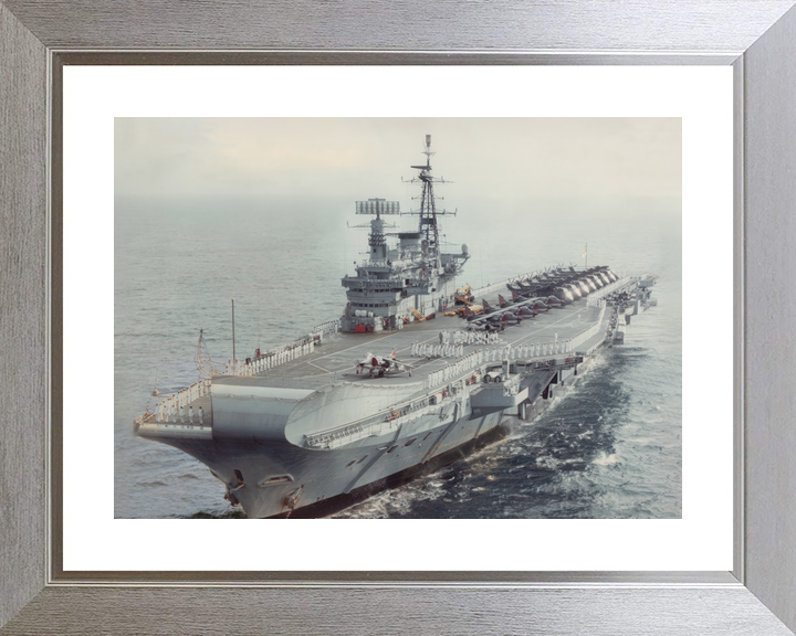 HMS Hermes (R12) Royal Navy Centaur Class Aircraft Carrier Underway Port View Photo Print Wall Art Decor - Posters, Prints, & Visual Artwork - by Hampshire Prints (image 6 of 9)