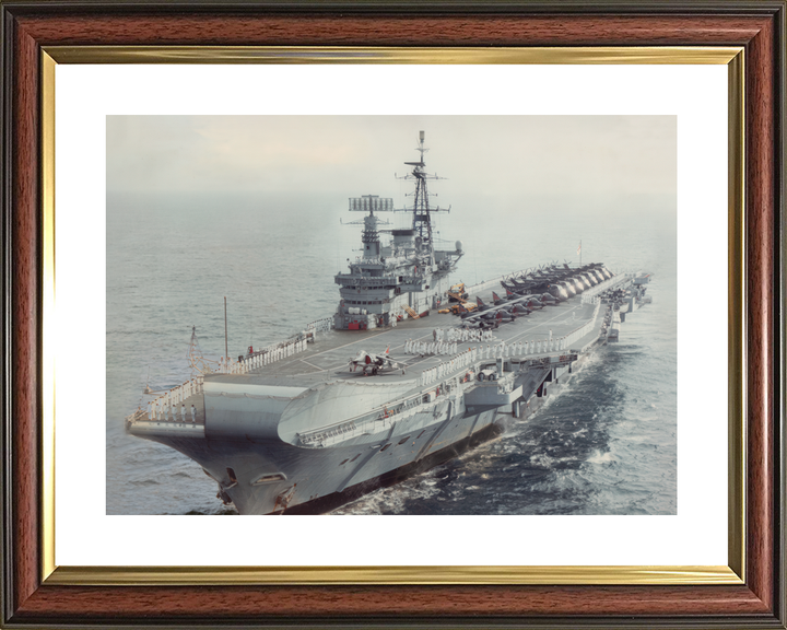 HMS Hermes (R12) Royal Navy Centaur Class Aircraft Carrier Underway Port View Photo Print Wall Art Decor - Posters, Prints, & Visual Artwork - by Hampshire Prints (image 8 of 9)