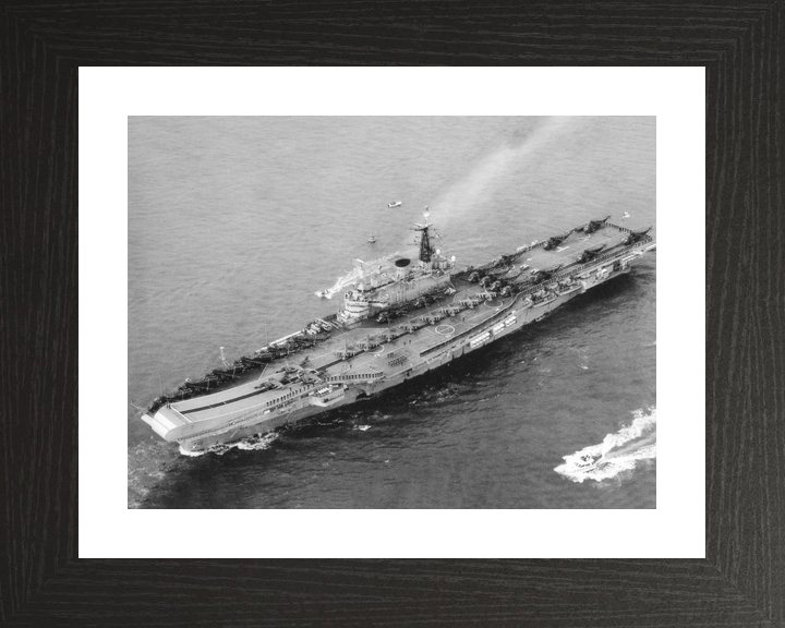 HMS Hermes (R12) Royal Navy Centaur Class Aircraft Carrier Full Flight Deck Photo Print Wall Art Decor - Posters, Prints, & Visual Artwork - by Hampshire Prints (image 2 of 9)
