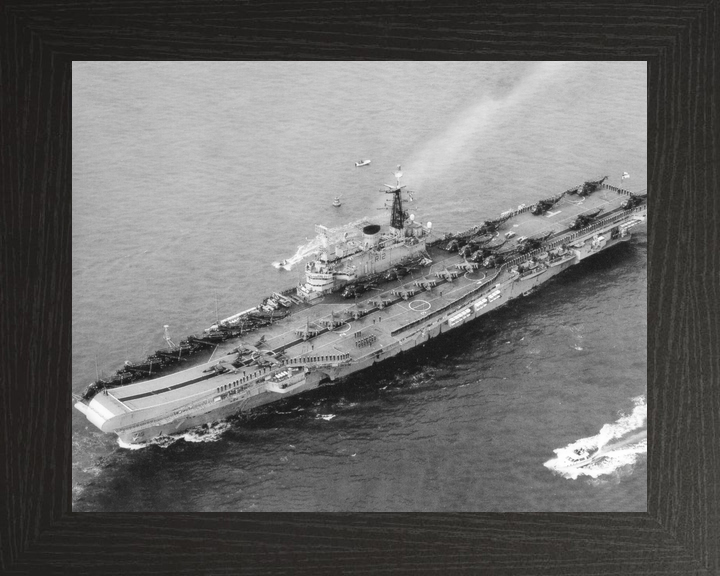 HMS Hermes (R12) Royal Navy Centaur Class Aircraft Carrier Full Flight Deck Photo Print Wall Art Decor - Posters, Prints, & Visual Artwork - by Hampshire Prints (image 3 of 9)