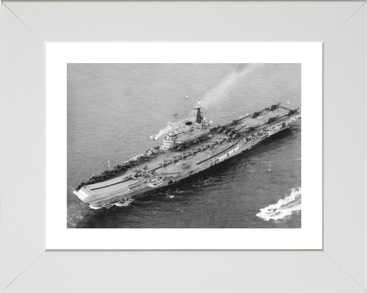HMS Hermes (R12) Royal Navy Centaur Class Aircraft Carrier Full Flight Deck Photo Print Wall Art Decor - Posters, Prints, & Visual Artwork - by Hampshire Prints (image 4 of 9)