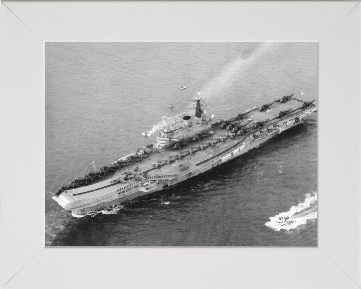 HMS Hermes (R12) Royal Navy Centaur Class Aircraft Carrier Full Flight Deck Photo Print Wall Art Decor - Posters, Prints, & Visual Artwork - by Hampshire Prints (image 5 of 9)