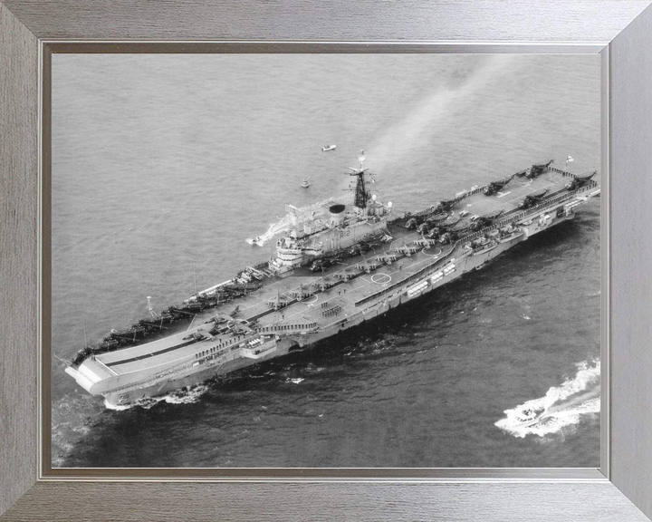 HMS Hermes (R12) Royal Navy Centaur Class Aircraft Carrier Full Flight Deck Photo Print Wall Art Decor - Posters, Prints, & Visual Artwork - by Hampshire Prints (image 7 of 9)