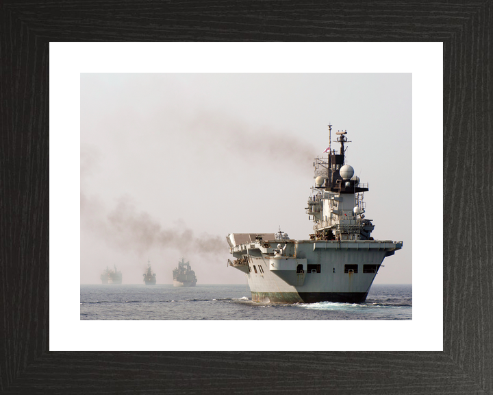 HMS Illustrious (R06) Royal Navy Invincible Class Aircraft Carrier Strike Group Photo Print Wall Art Decor - Posters, Prints, & Visual Artwork - by Hampshire Prints (image 2 of 9)