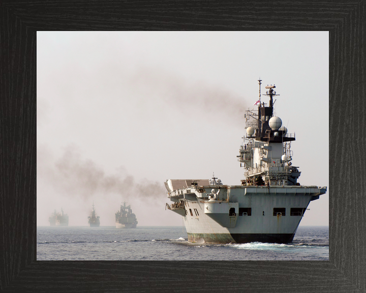 HMS Illustrious (R06) Royal Navy Invincible Class Aircraft Carrier Strike Group Photo Print Wall Art Decor - Posters, Prints, & Visual Artwork - by Hampshire Prints (image 3 of 9)