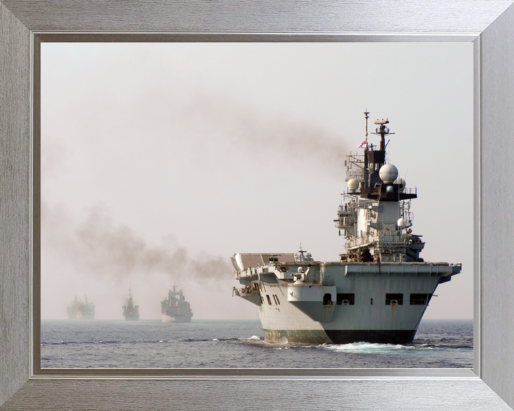 HMS Illustrious (R06) Royal Navy Invincible Class Aircraft Carrier Strike Group Photo Print Wall Art Decor - Posters, Prints, & Visual Artwork - by Hampshire Prints (image 7 of 9)