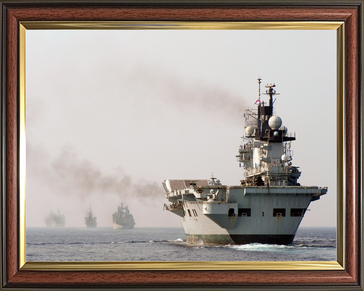 HMS Illustrious (R06) Royal Navy Invincible Class Aircraft Carrier Strike Group Photo Print Wall Art Decor - Posters, Prints, & Visual Artwork - by Hampshire Prints (image 9 of 9)