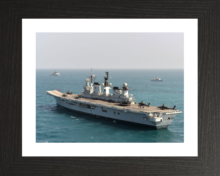 HMS Illustrious (R06) Royal Navy Invincible Class Aircraft Carrier At Anchor Photo Print Wall Art Decor - Posters, Prints, & Visual Artwork - by Hampshire Prints (image 2 of 9)