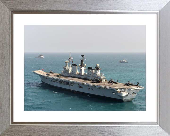 HMS Illustrious (R06) Royal Navy Invincible Class Aircraft Carrier At Anchor Photo Print Wall Art Decor - Posters, Prints, & Visual Artwork - by Hampshire Prints (image 6 of 9)