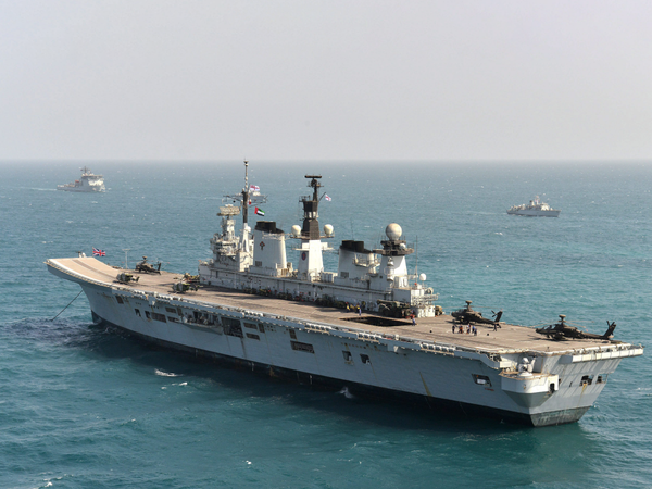 HMS Illustrious R06 Invincible Class Aircraft Carrier October 2013