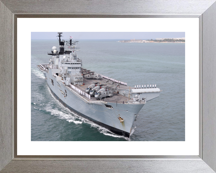 HMS Illustrious (R06) Royal Navy Invincible Class Aircraft Carrier Entering Harbour Photo Print Wall Art Decor - Posters, Prints, & Visual Artwork - by Hampshire Prints (image 6 of 9)