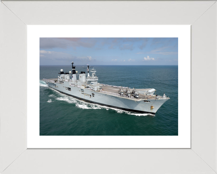 HMS Illustrious (R06) Royal Navy Invincible Class Aircraft Carrier Starboard View Photo Print Wall Art Decor - Posters, Prints, & Visual Artwork - by Hampshire Prints (image 4 of 9)