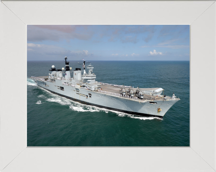 HMS Illustrious (R06) Royal Navy Invincible Class Aircraft Carrier Starboard View Photo Print Wall Art Decor - Posters, Prints, & Visual Artwork - by Hampshire Prints (image 5 of 9)