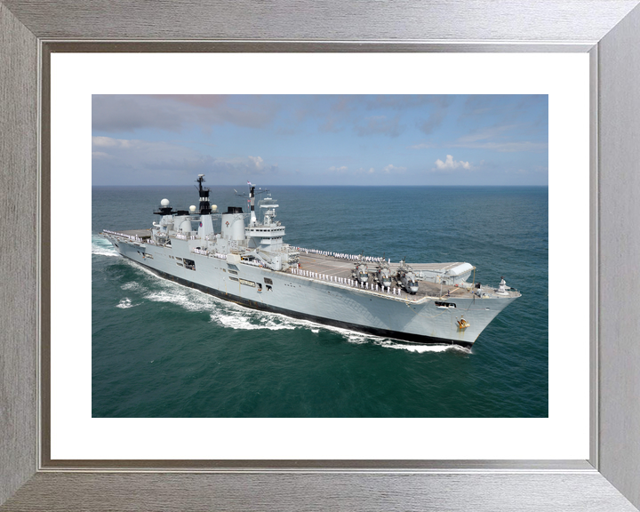 HMS Illustrious (R06) Royal Navy Invincible Class Aircraft Carrier Starboard View Photo Print Wall Art Decor - Posters, Prints, & Visual Artwork - by Hampshire Prints (image 6 of 9)