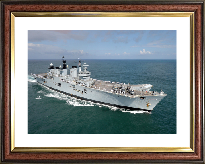 HMS Illustrious (R06) Royal Navy Invincible Class Aircraft Carrier Starboard View Photo Print Wall Art Decor - Posters, Prints, & Visual Artwork - by Hampshire Prints (image 8 of 9)