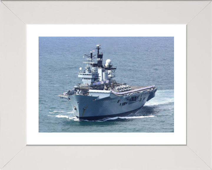 HMS Illustrious (R06) Royal Navy Invincible Class Aircraft Carrier Port Bow View Photo Print Wall Art Decor - Posters, Prints, & Visual Artwork - by Hampshire Prints (image 4 of 9)