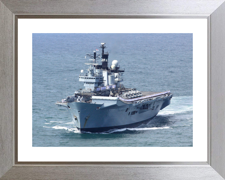 HMS Illustrious (R06) Royal Navy Invincible Class Aircraft Carrier Port Bow View Photo Print Wall Art Decor - Posters, Prints, & Visual Artwork - by Hampshire Prints (image 6 of 9)