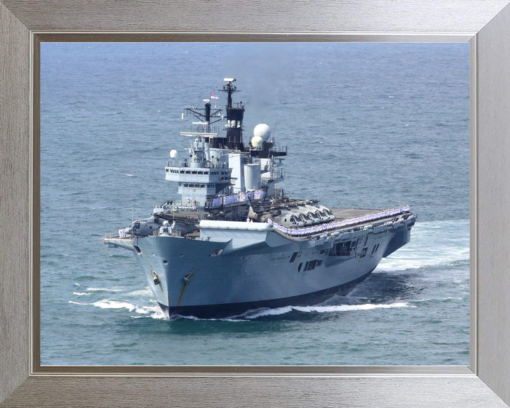 HMS Illustrious (R06) Royal Navy Invincible Class Aircraft Carrier Port Bow View Photo Print Wall Art Decor - Posters, Prints, & Visual Artwork - by Hampshire Prints (image 7 of 9)